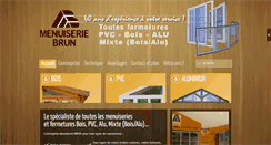Desktop Screenshot of menuiserie-brun.com