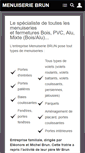 Mobile Screenshot of menuiserie-brun.com