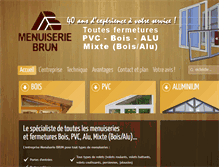 Tablet Screenshot of menuiserie-brun.com